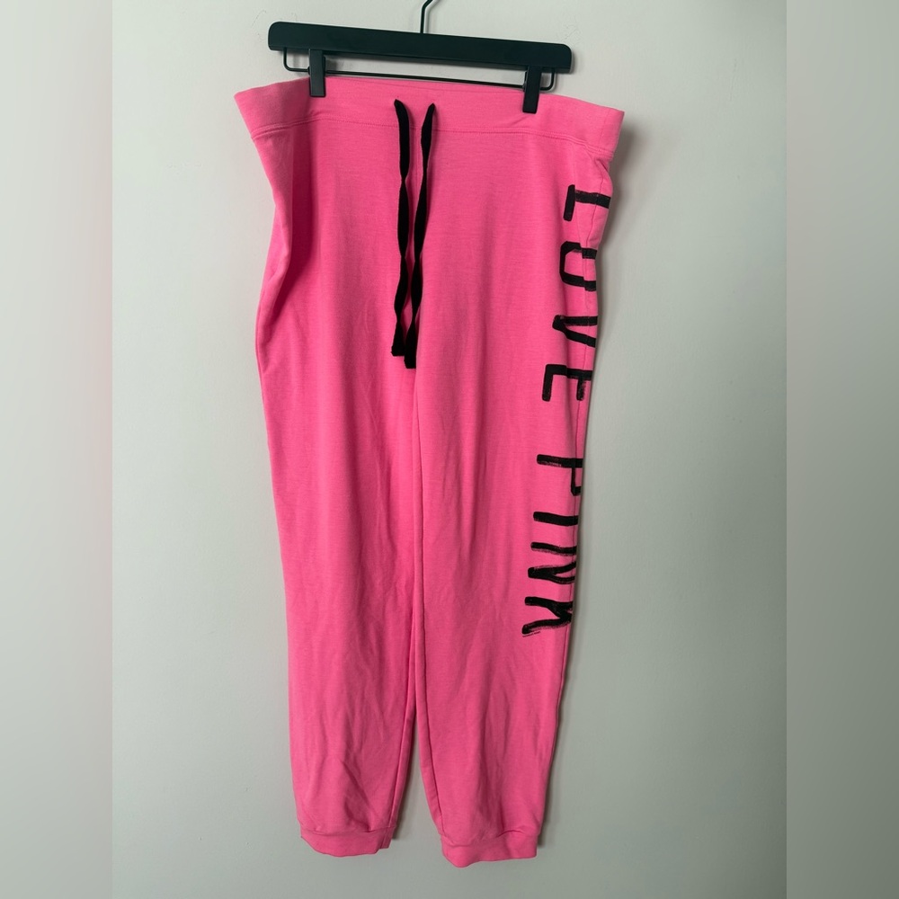 2012 Victoria’s Secret Pink Neon Thin Cotton Drawstring Jogger